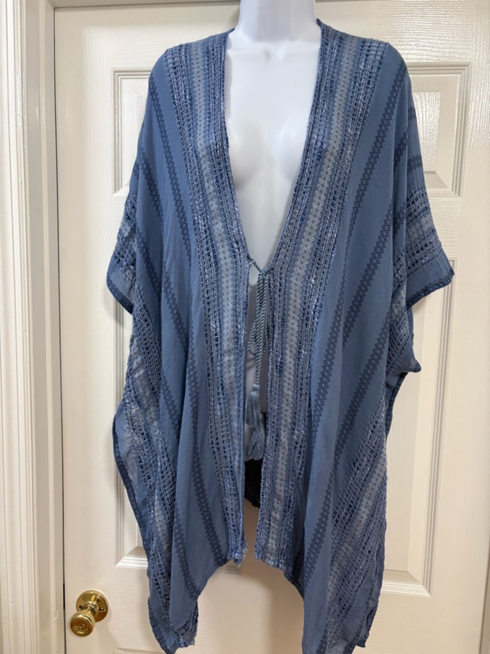 Sonoma beach cover up. Part knit part sparkling, tie in front
